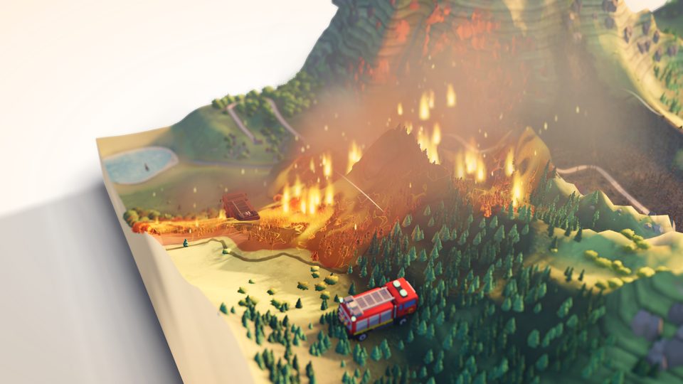 Alps: the fire front up close